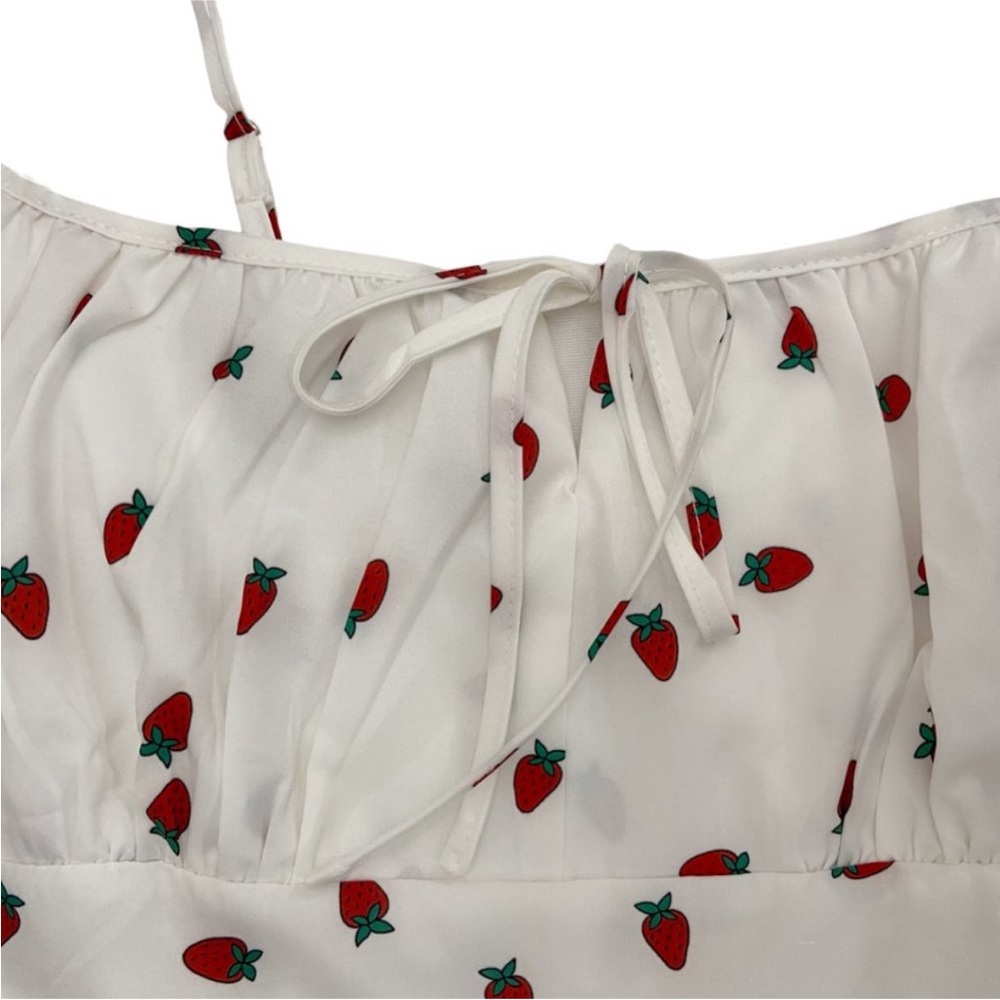 Strawberry Print Midi Dress - Picture 8 of 12
